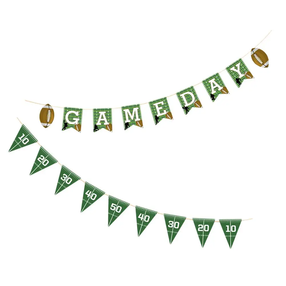 2 Pcs Football Banner Party Decorations Themed Birthday Supplies Pull Flag Garland Sports Theme Memorabilia
2 Pcs Football Banner Party Decorations Themed Birthday Supplies Pull Flag Garland Sports Theme Memorabilia