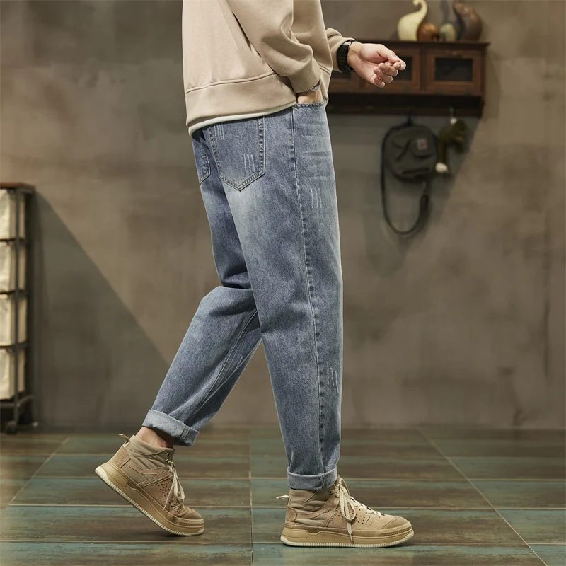 Casual Loose Straight Leg Men's Jeans Autumn Winter American Retro Workwear Long Trousers Thi Cotton Polyester Blend
Casual Loose Straight Leg Men's Jeans Autumn Winter American Retro Workwear Long Trousers Thi Cotton Polyester Blend