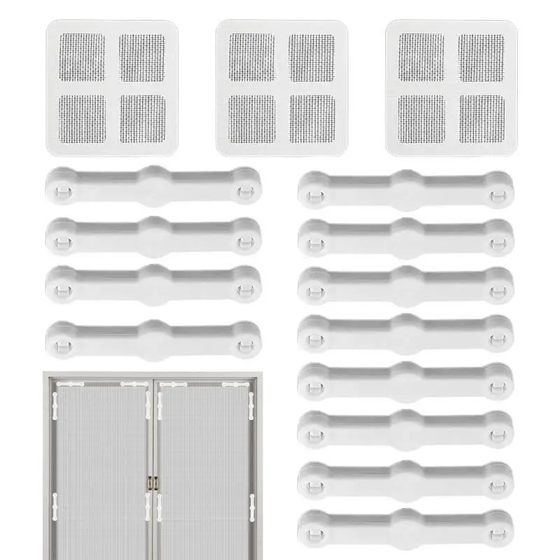 Screen Latch Clips 12 Pack Window Screen Latch Clips Door Locks Home Dressing Hardware with 12 Pieces Patches Installation Tools
Screen Latch Clips 12 Pack Window Screen Latch Clips Door Locks Home Dressing Hardware with 12 Pieces Patches Installation Tools