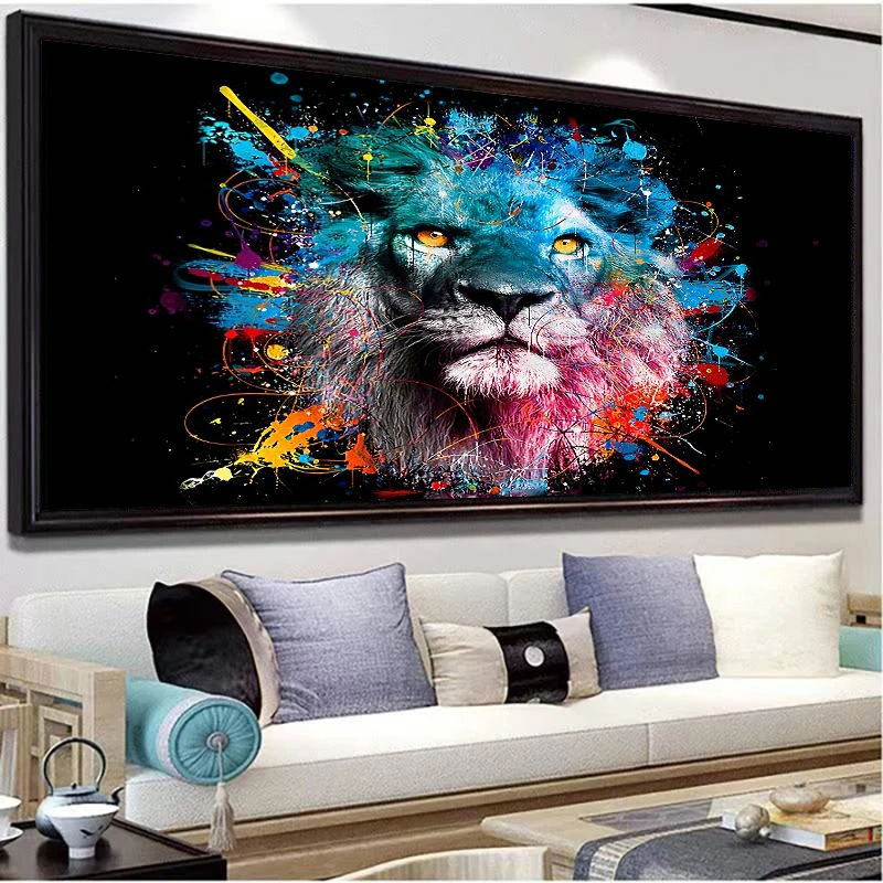 Modern Multicolour Lion Art Poster Print Animals Art Canvas Painting Wall Art Picture Decor Gift Living Room Bedroom Home Decor
Modern Multicolour Lion Art Poster Print Animals Art Canvas Painting Wall Art Picture Decor Gift Living Room Bedroom Home Decor
