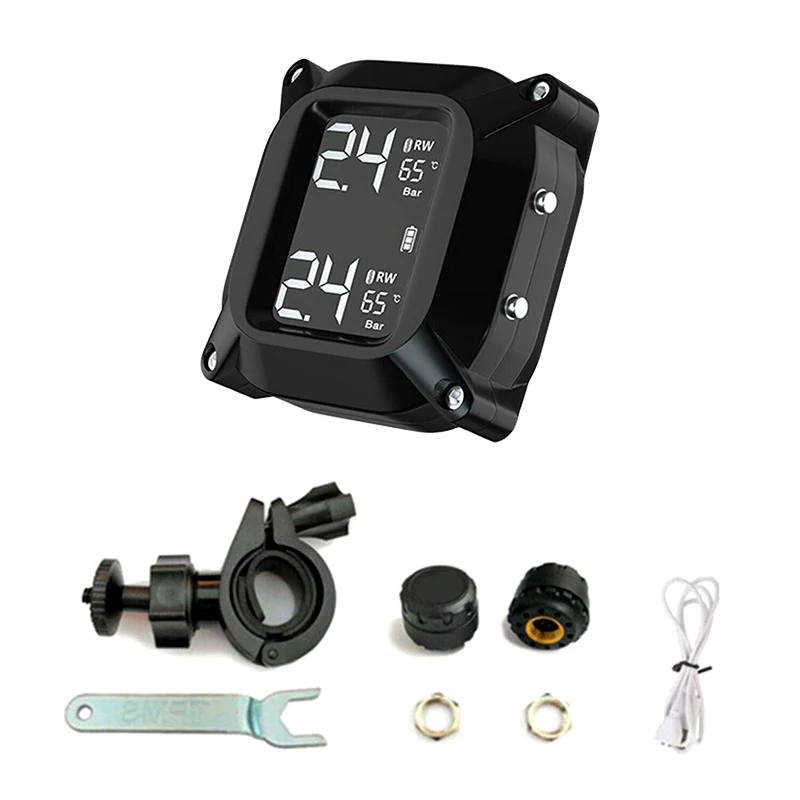 Universal Motorcycle TPMS Tire Pressure Monitoring System Motor Tyre Alarm 2 Sensor Tools for B-MW
Universal Motorcycle TPMS Tire Pressure Monitoring System Motor Tyre Alarm 2 Sensor Tools for B-MW