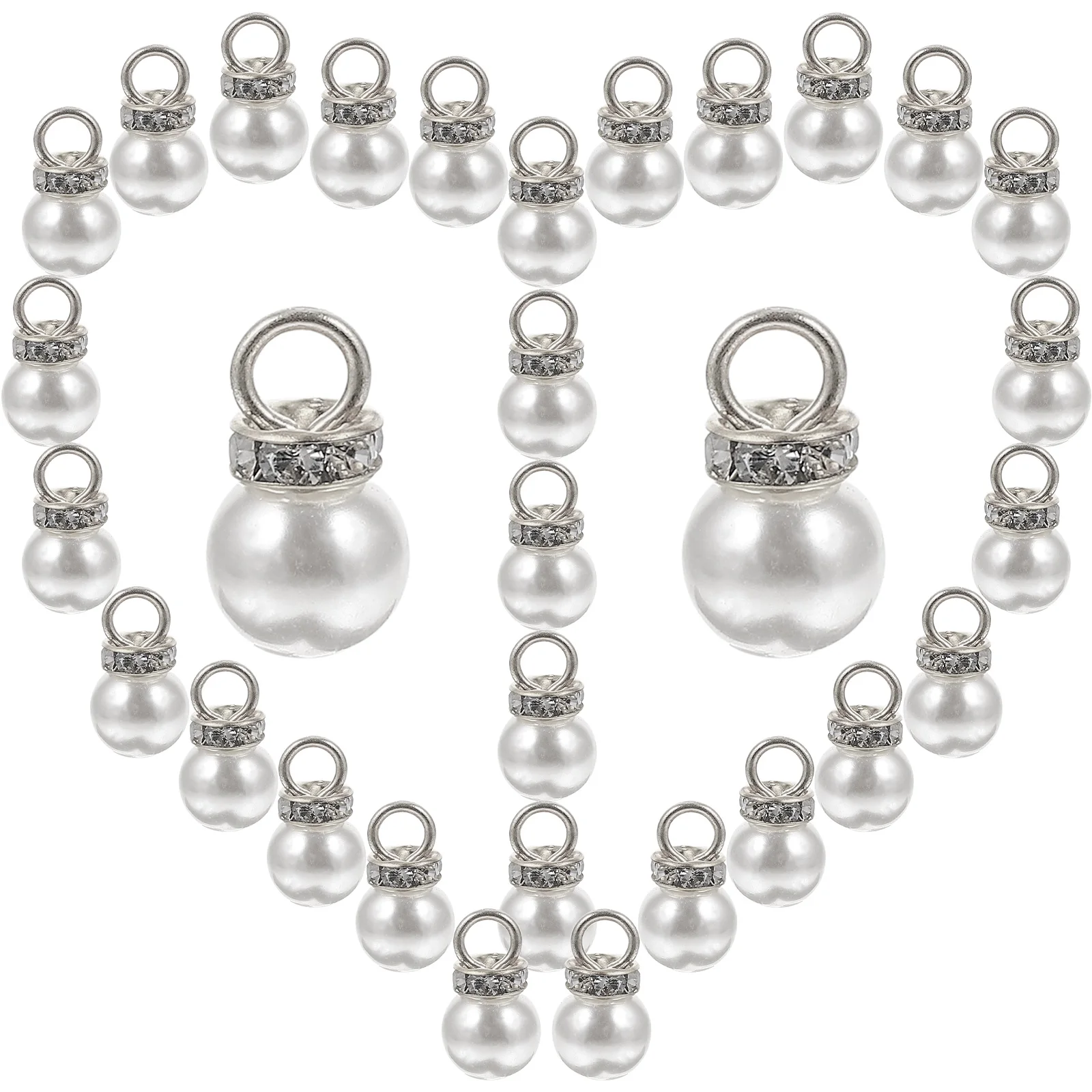 100 Pcs Imitation Pearl Pendant Pearls Beads Necklaces Charms for Jewelry Making DIY Suite
100 Pcs Imitation Pearl Pendant Pearls Beads Necklaces Charms for Jewelry Making DIY Suite