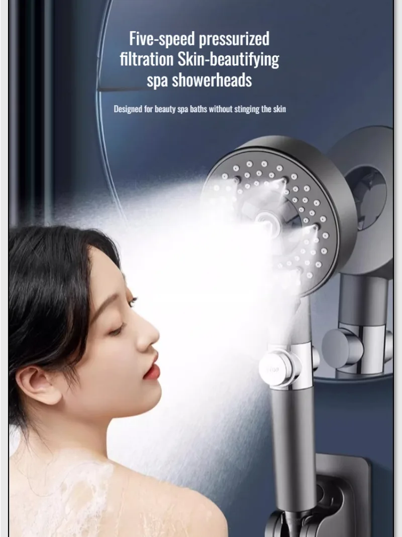 Бытовой ручной светильник для душа, роскошный супер спрей, насадка для душа, набор для душа, усилитель для ванной комнаты, очищающая ванна для ванны
Бытовой ручной светильник для душа, роскошный супер спрей, насадка для душа, набор для душа, усилитель для ванной комнаты, очищающая ванна для ванны