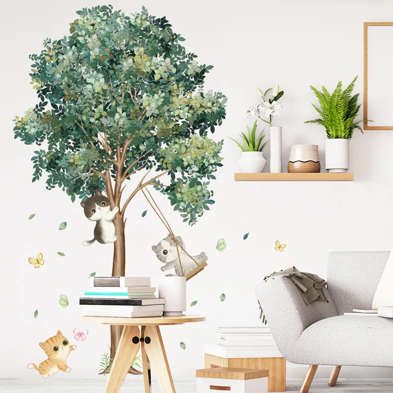 Tree and cat vinyl child wall stickers for kids room decor wall decor adhesive wallpaper bedroom accessories living room decor
Tree and cat vinyl child wall stickers for kids room decor wall decor adhesive wallpaper bedroom accessories living room decor