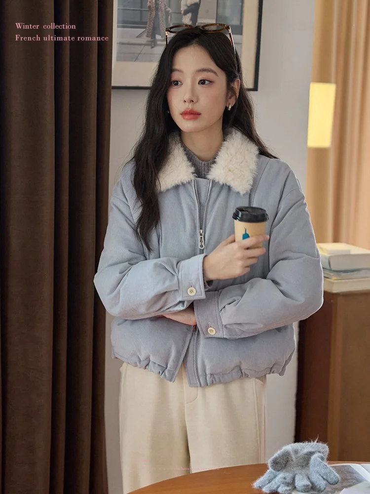 Moriirose Blue Quilted Corduroy down Jaet Women's Winter Loose ort Coat with Dstring Fur Collar Commute Sle Warmth
Moriirose Blue Quilted Corduroy down Jaet Women's Winter Loose ort Coat with Dstring Fur Collar Commute Sle Warmth