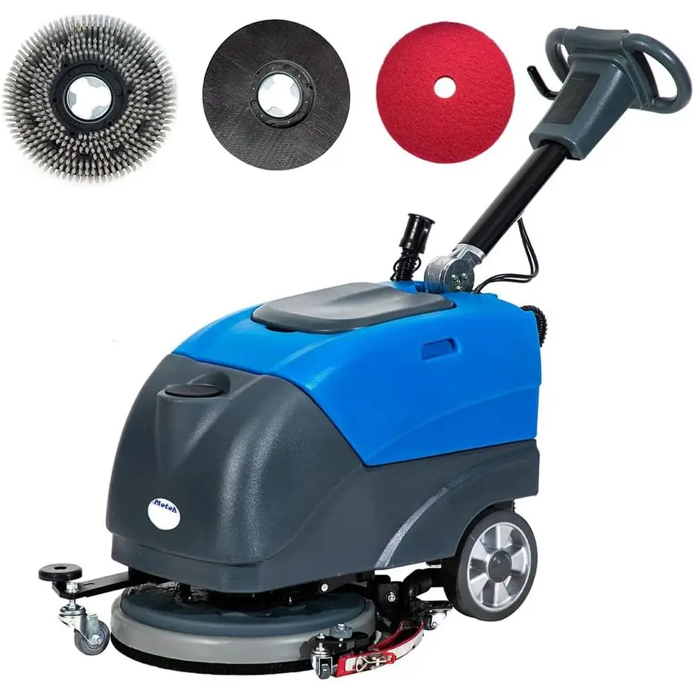 Emotor Walk Behind 15" Brush Floor Scrubber Machine, Battery Powered Hand-Push Commercial Industrial Floor Scrubber Machine 34.6
Emotor Walk Behind 15" Brush Floor Scrubber Machine, Battery Powered Hand-Push Commercial Industrial Floor Scrubber Machine 34.6