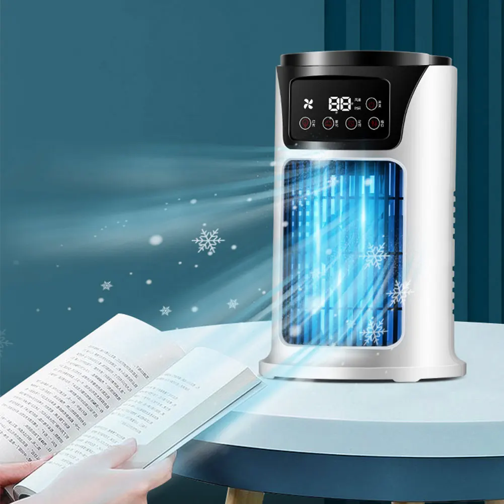 Air Conditioner Portable Fan Air Conditioner Desktop 6-Speed Air Cooler Night Light Electric Fan for Home Office Household
Air Conditioner Portable Fan Air Conditioner Desktop 6-Speed Air Cooler Night Light Electric Fan for Home Office Household