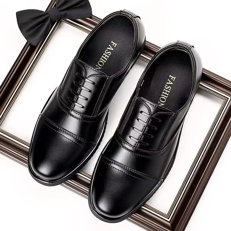 Men's Black Polished Leather Oxford Shoes Business Formal Dress Shoes Lace-Up Comfortable Wedding Office Footwear
Men's Black Polished Leather Oxford Shoes Business Formal Dress Shoes Lace-Up Comfortable Wedding Office Footwear
