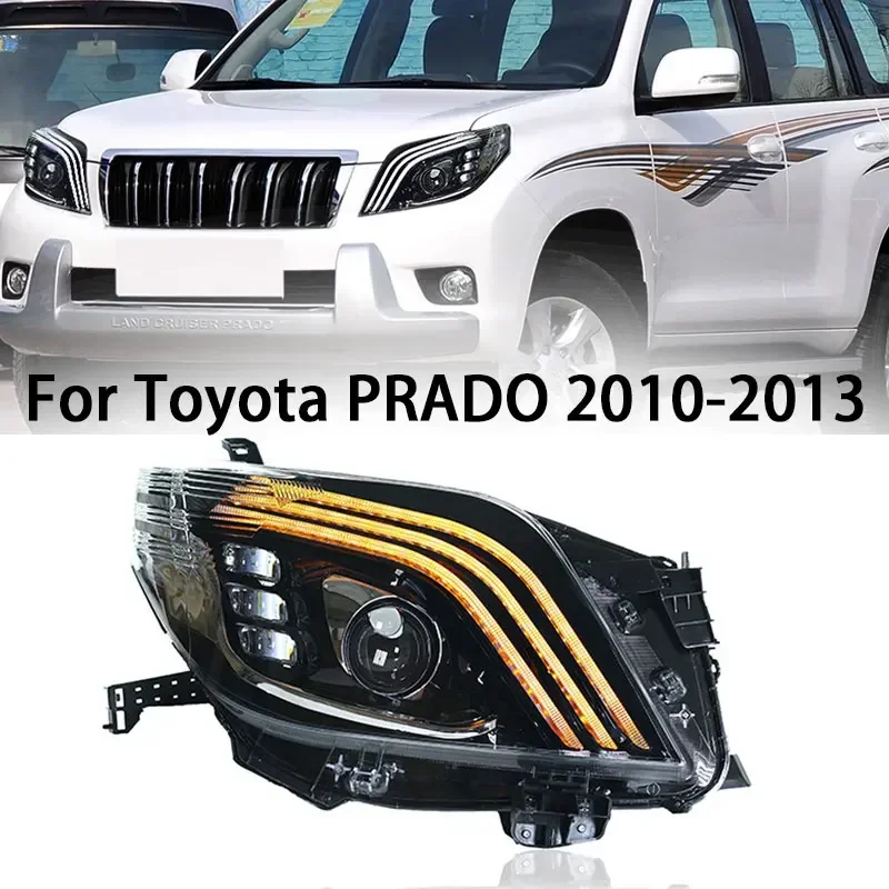 Car Headlight For Toyoto Prado 10-13 Land Cruiser Full LED new style Head Lamp Upgrade DRL Dynamic Signal Front light Assembly
Car Headlight For Toyoto Prado 10-13 Land Cruiser Full LED new style Head Lamp Upgrade DRL Dynamic Signal Front light Assembly
