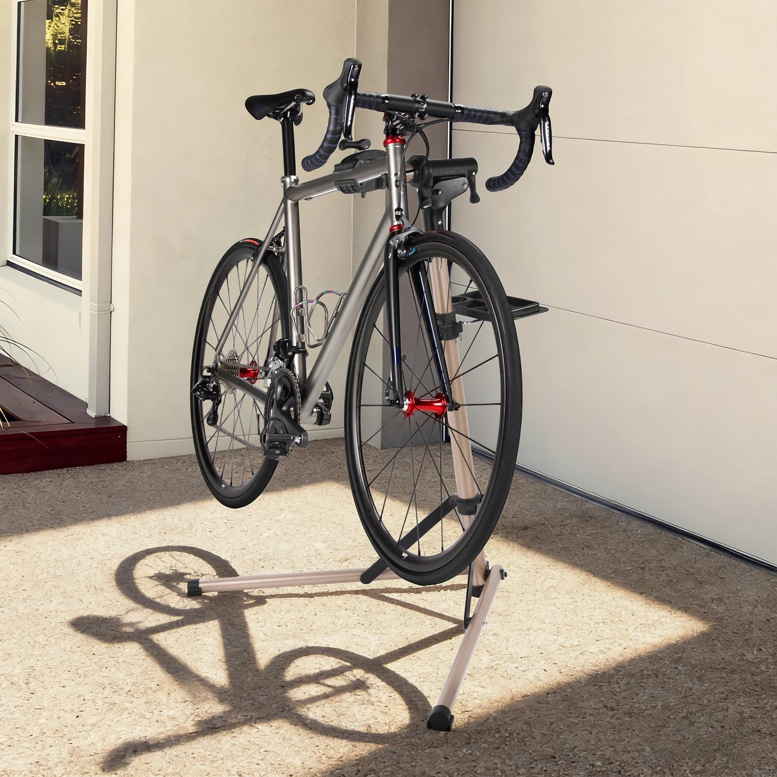 Heavy Duty Bike Repair Stand Max 110 lbs, Aluminum Alloy Foldable E-Bike Maintenance Rack with Tool-Free Folding, Height Adjustable 360° Rotating Clamp Bicycle Work Stand for Mountain Road Ebike Professional Home Garage Shops
Heavy Duty Bike Repair Stand Max 110 lbs, Aluminum Alloy Foldable E-Bike Maintenance Rack with Tool-Free Folding, Height Adjustable 360° Rotating Clamp Bicycle Work Stand for Mountain Road Ebike Professional Home Garage Shops