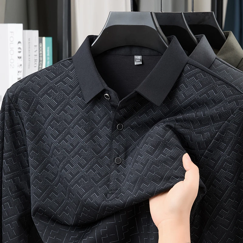 Light Luxury Dad Outfit Spring and Autumn New Style Polo Shirt Men's Breathable Casual Striped T-shirt with Cotton Wool Included
Light Luxury Dad Outfit Spring and Autumn New Style Polo Shirt Men's Breathable Casual Striped T-shirt with Cotton Wool Included