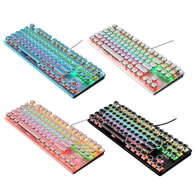 E9LB Механическая клавиатура Портативная 87 клавиш Проводная RGB светодиодная подсветка для офиса/игр RGB LED
E9LB Механическая клавиатура Портативная 87 клавиш Проводная RGB светодиодная подсветка для офиса/игр RGB LED