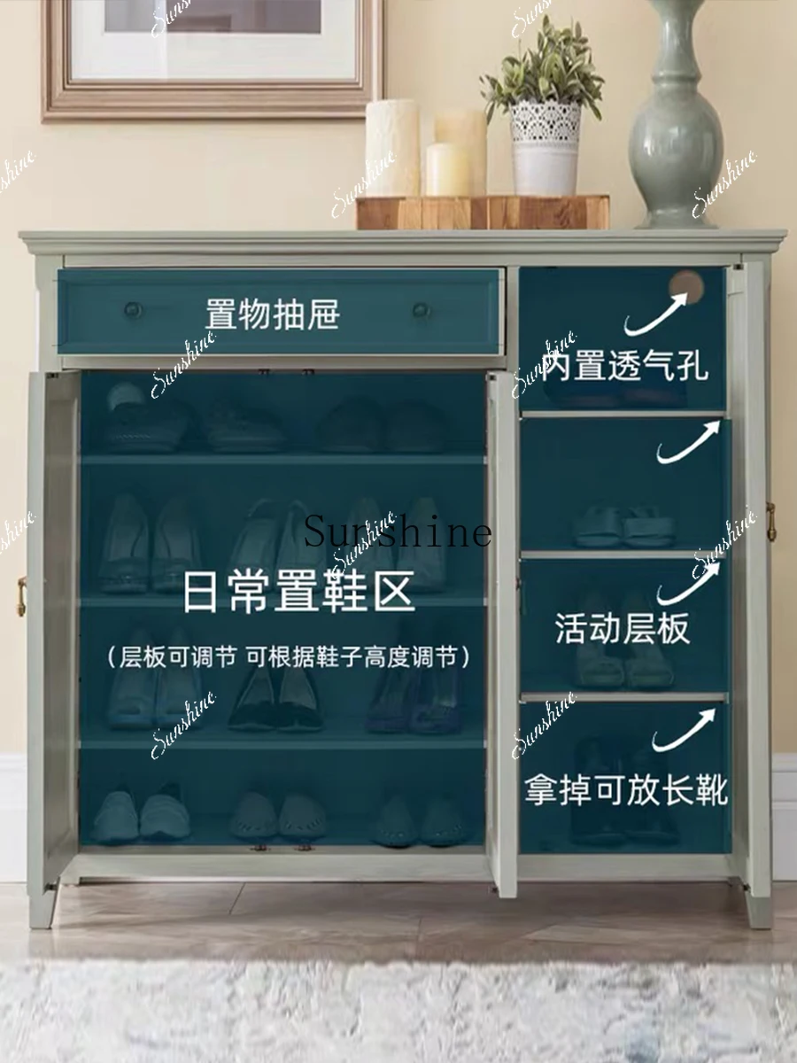 Solid wood household door shoe cabinet American household partition foyer cabinet large capacity FT
Solid wood household door shoe cabinet American household partition foyer cabinet large capacity FT