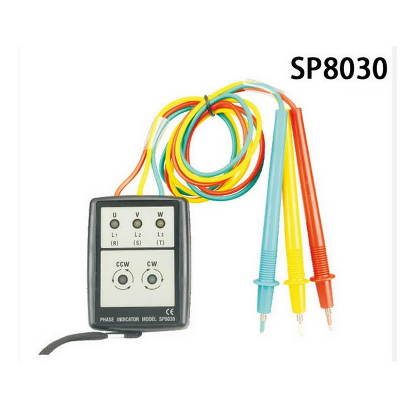 SP8030 Smart Digital 3 Phase Rotation Detector Tester with LED Indicator 20-400Hz
SP8030 Smart Digital 3 Phase Rotation Detector Tester with LED Indicator 20-400Hz