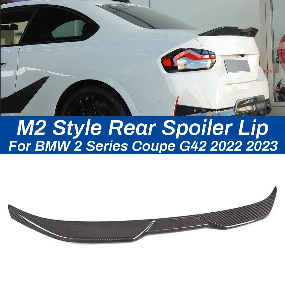 For BMW 2 Series Coupe G42 2022 2023 Glossy Black/Carbon Fiber Look Rear Trunk Lip Spoiler Wing 220i 225i 230i M240i Accessories
For BMW 2 Series Coupe G42 2022 2023 Glossy Black/Carbon Fiber Look Rear Trunk Lip Spoiler Wing 220i 225i 230i M240i Accessories