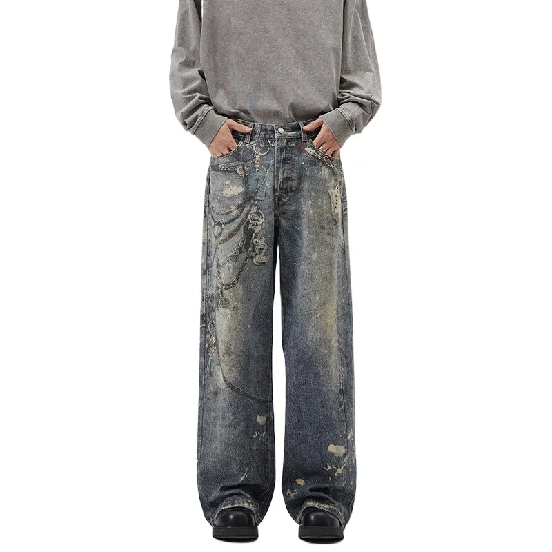 Men's Fashion 3D Printed Jeans Pants High Street Loose Fit Oversized Hip Hop Denim Trousers Streetwear Painted Bottoms
Men's Fashion 3D Printed Jeans Pants High Street Loose Fit Oversized Hip Hop Denim Trousers Streetwear Painted Bottoms