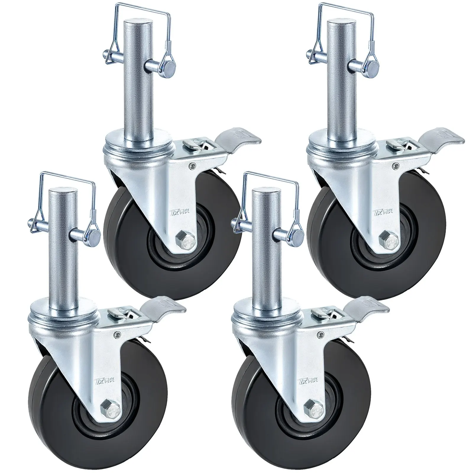 Baker Scaffold Wheels 4 Pack 5' Scaffolding Wheels 1' Solid Round Stem 280LBS Wheels For Scaffolding Rubber Scaffold Wheels
Baker Scaffold Wheels 4 Pack 5' Scaffolding Wheels 1' Solid Round Stem 280LBS Wheels For Scaffolding Rubber Scaffold Wheels