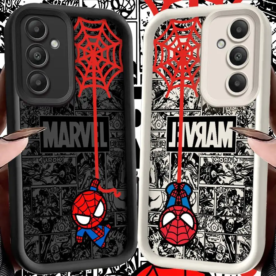 Funny Cartoon Marvel Spiderman Soft Shell Case for Samsung Galaxy S22 S21 S24 Plus S25 Ultra S20FE S25+ S23 FE S24Ultra
Funny Cartoon Marvel Spiderman Soft Shell Case for Samsung Galaxy S22 S21 S24 Plus S25 Ultra S20FE S25+ S23 FE S24Ultra