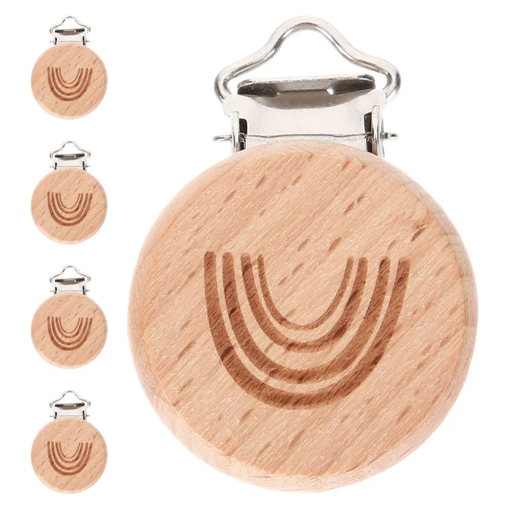 5Pcs Natural Beech Wood Pacifier Clips Animal Round Shapes DIY Pacifier Holder Secure Baby Suspender Clips for Outings Parks
5Pcs Natural Beech Wood Pacifier Clips Animal Round Shapes DIY Pacifier Holder Secure Baby Suspender Clips for Outings Parks