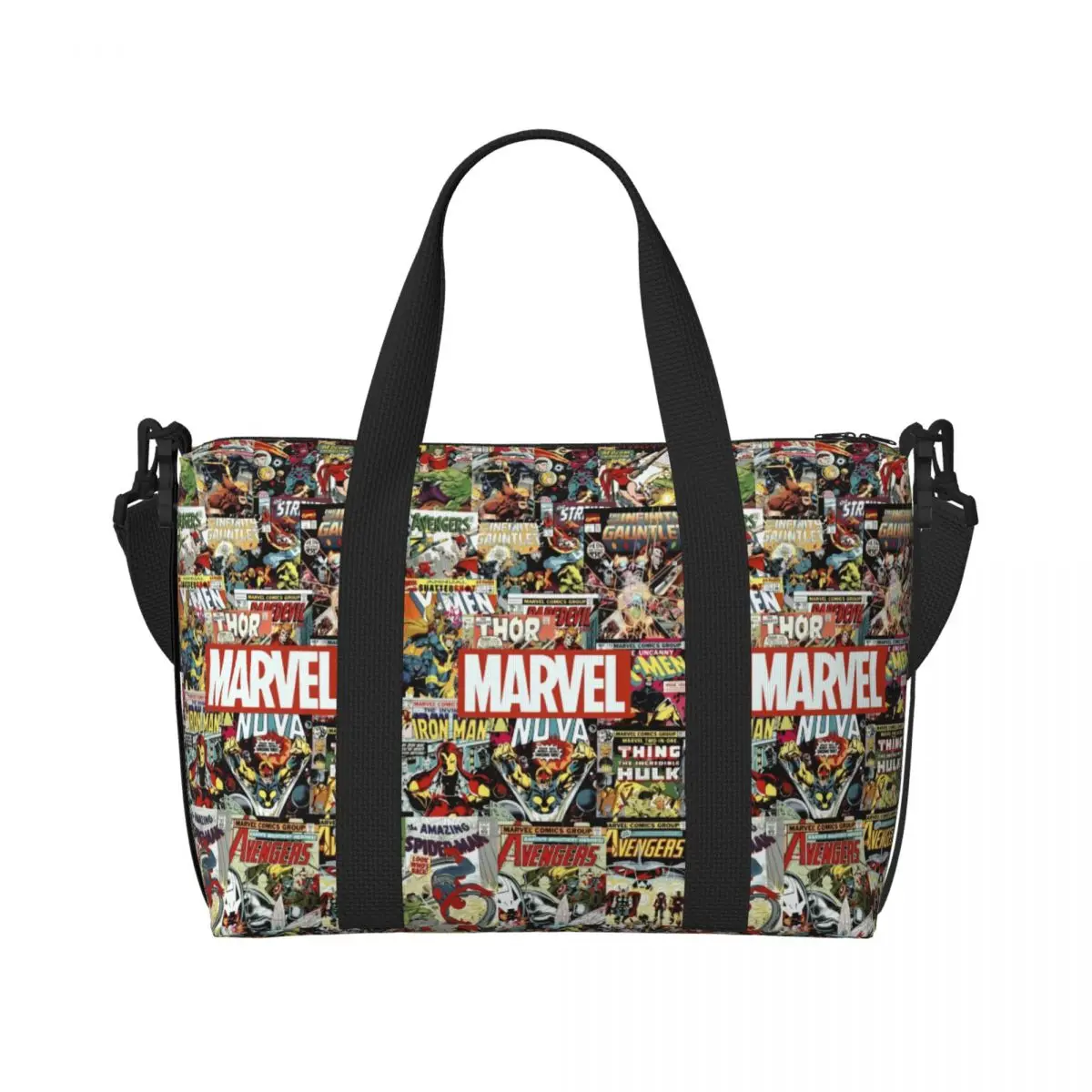 Custom Iron Man Marvel Film Tote Bag for Women Big Capacity Gym Beach Travel Bags
Custom Iron Man Marvel Film Tote Bag for Women Big Capacity Gym Beach Travel Bags