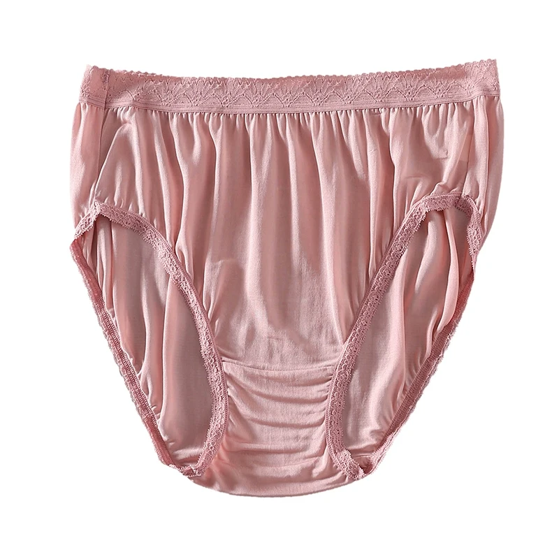 Plus size Women's Silk Underwear Mulberry Silk Lace soft Comfortable Breathable Thin Briefs Sissy High Waist Elastic Panties
Plus size Women's Silk Underwear Mulberry Silk Lace soft Comfortable Breathable Thin Briefs Sissy High Waist Elastic Panties