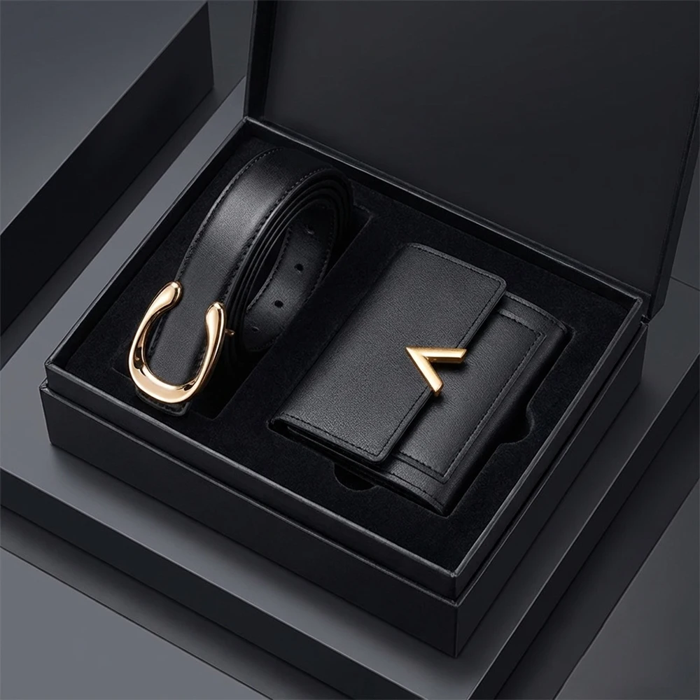 2PCS New Women's C Buckle Belt Wallet Set Fashion Women Clothing Accessories Wholesale High Quality Women's Birthday Party Gifts
2PCS New Women's C Buckle Belt Wallet Set Fashion Women Clothing Accessories Wholesale High Quality Women's Birthday Party Gifts
