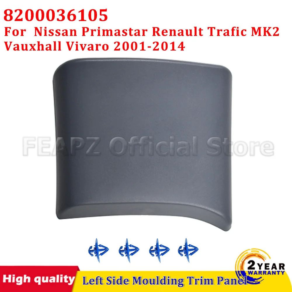 For Nissan Primastar Renault Trafic MK2 Vauxhall Vivaro 2001-2014 Left Side Moulding Trim Panel 8200036105 91165352 8200326370
For Nissan Primastar Renault Trafic MK2 Vauxhall Vivaro 2001-2014 Left Side Moulding Trim Panel 8200036105 91165352 8200326370