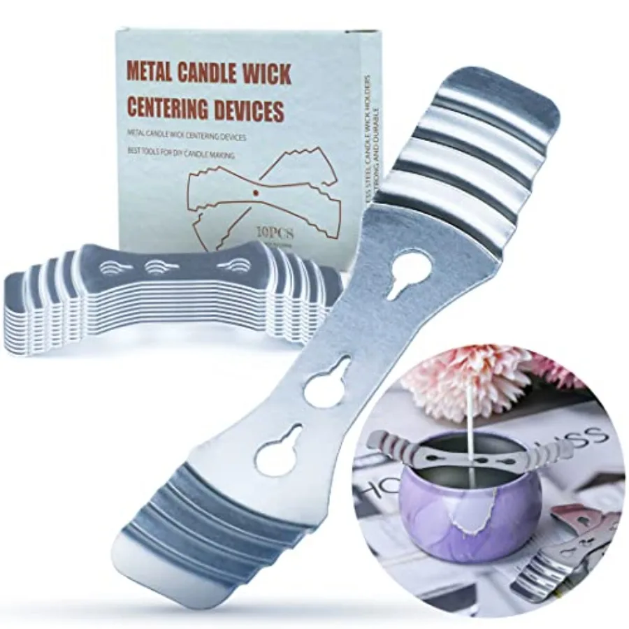 Metal Candle Wicks Centering Devices, 3 Holes Stainless Steel Wick Holder for DIY Candle Making
Metal Candle Wicks Centering Devices, 3 Holes Stainless Steel Wick Holder for DIY Candle Making