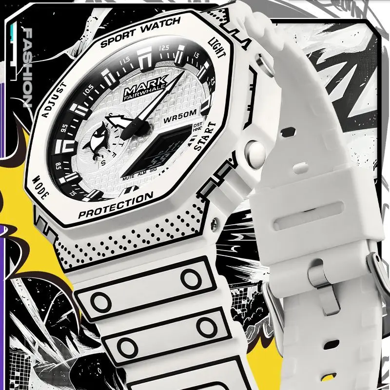 FAIRWHALE Watches for Man 4470 Sports Trend Comic Style Quartz Wristwatch Chronograph Luminous Waterproof Men Watch Reloj Hombre
FAIRWHALE Watches for Man 4470 Sports Trend Comic Style Quartz Wristwatch Chronograph Luminous Waterproof Men Watch Reloj Hombre