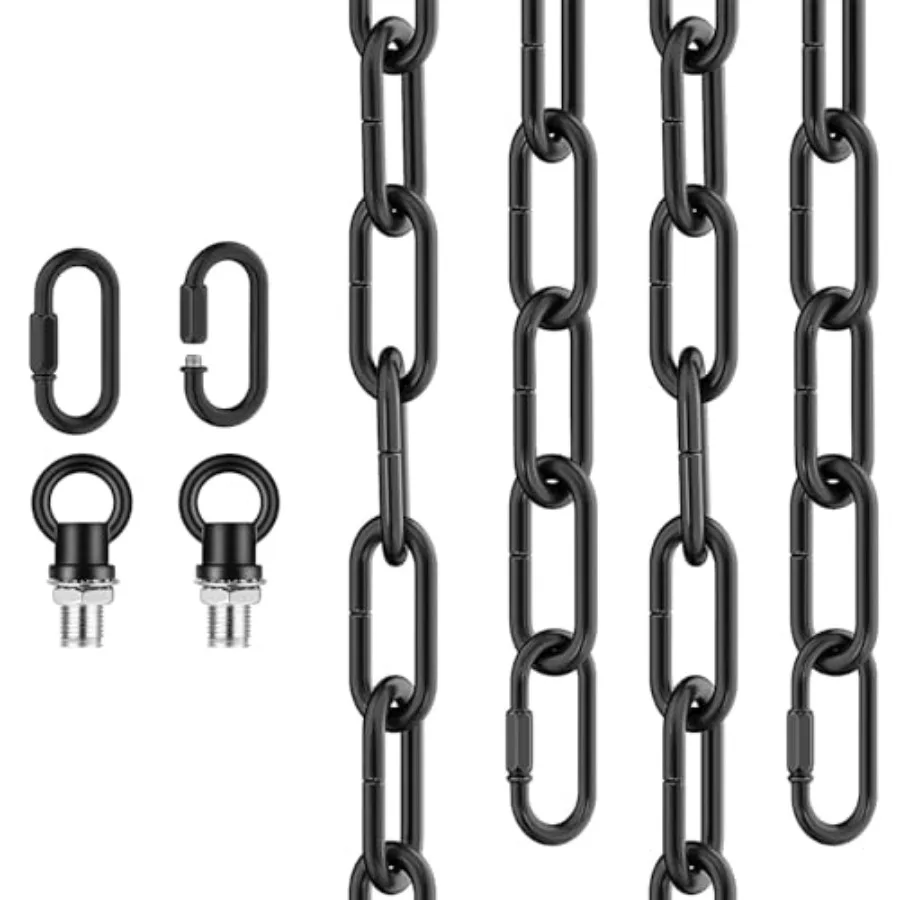 Industrial Light Fixture Chain, Adjustable Metal Pendant Chandelier Chain Extension with Detachable Link, Maximum Load is 66 Po
Industrial Light Fixture Chain, Adjustable Metal Pendant Chandelier Chain Extension with Detachable Link, Maximum Load is 66 Po