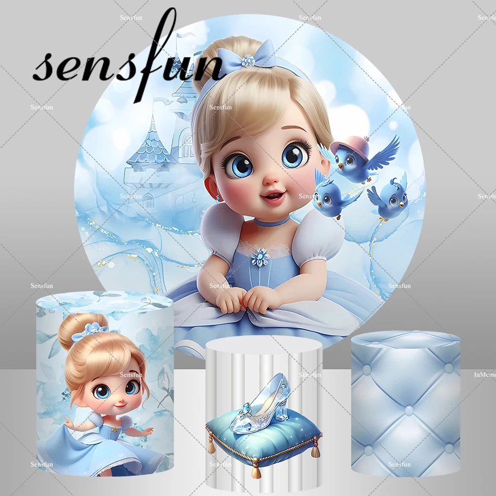 Круглый фон Disney Baby Cinderella для девочек, детский душ, фон для вечеринки в честь первого дня рождения, эластичные чехлы на цилиндры
Круглый фон Disney Baby Cinderella для девочек, детский душ, фон для вечеринки в честь первого дня рождения, эластичные чехлы на цилиндры