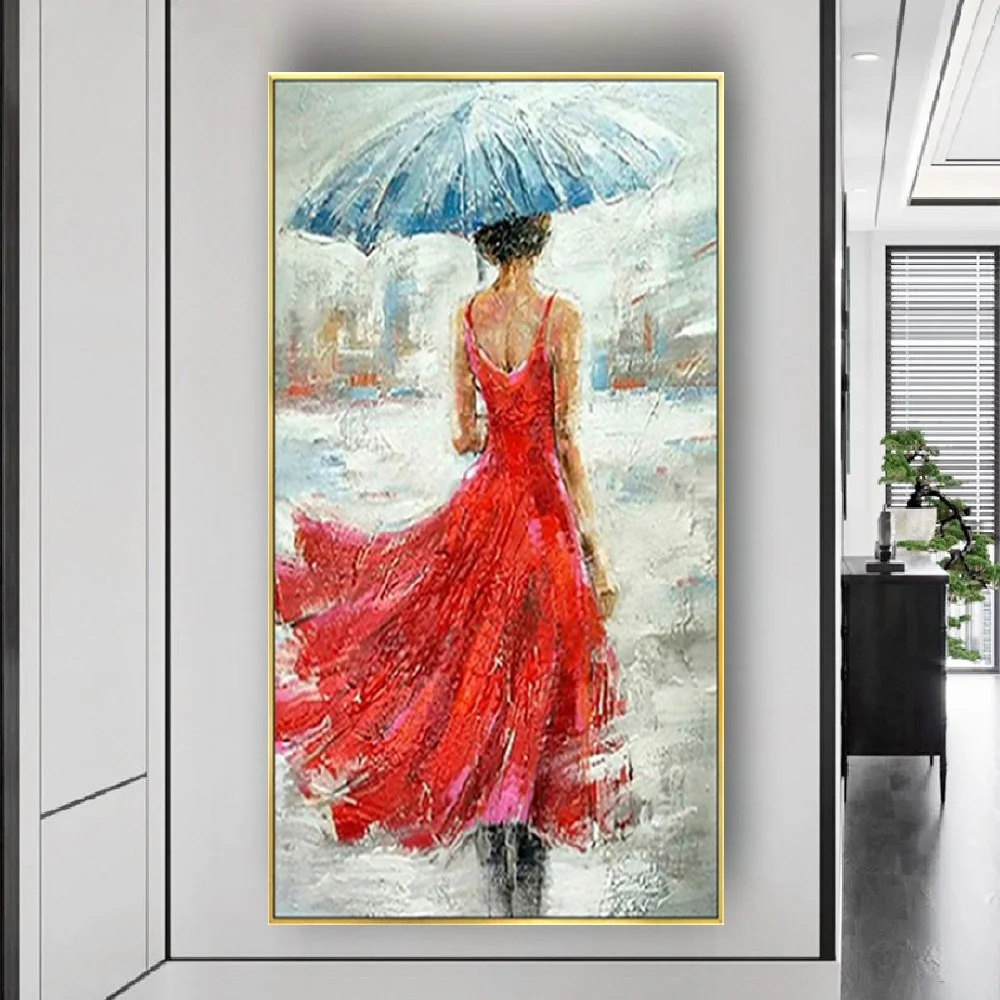 Red Beautiful Dress Girl Poster Handmade Character Oil Painting On Canvas Picture Home Decor Art Wall Exhibition Image For Live
Red Beautiful Dress Girl Poster Handmade Character Oil Painting On Canvas Picture Home Decor Art Wall Exhibition Image For Live