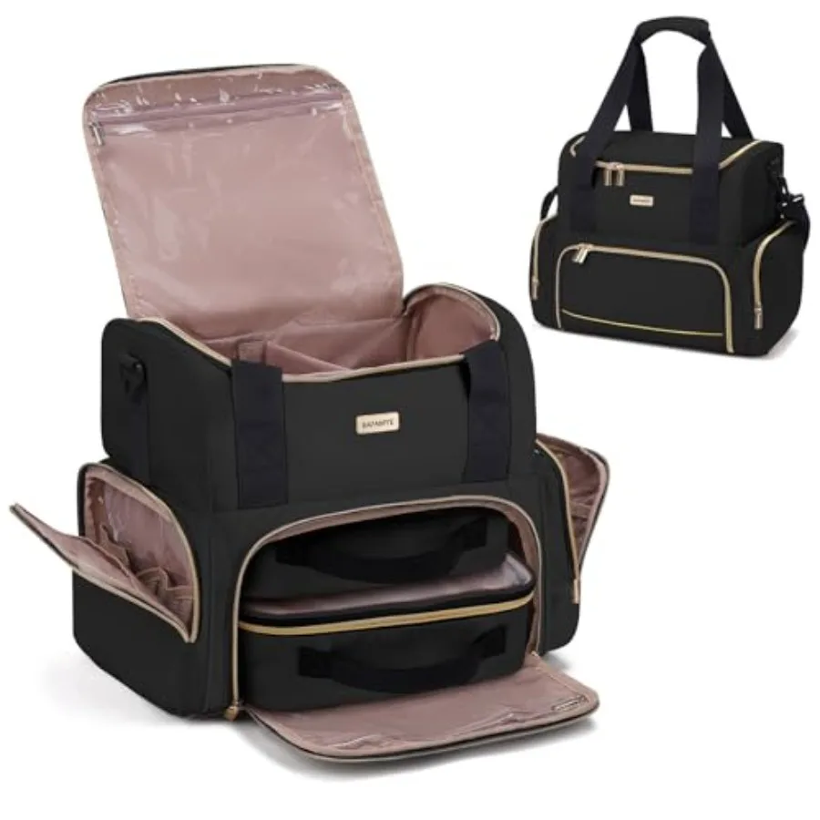 Large Makeup Travel Cosmetic Bag with 2 Removable Case, Double Layer Big Travel Make Up Organizer Case, Toiletry Bag for Women,
Large Makeup Travel Cosmetic Bag with 2 Removable Case, Double Layer Big Travel Make Up Organizer Case, Toiletry Bag for Women,