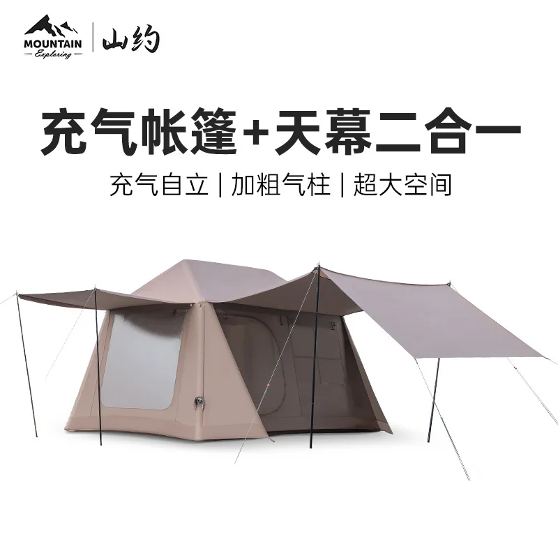 Shanyue Auto Inflatable Tent with Canopy 2 in 1 Ridge Outdoor Camping Overnight Portable Foldable Gear
Shanyue Auto Inflatable Tent with Canopy 2 in 1 Ridge Outdoor Camping Overnight Portable Foldable Gear