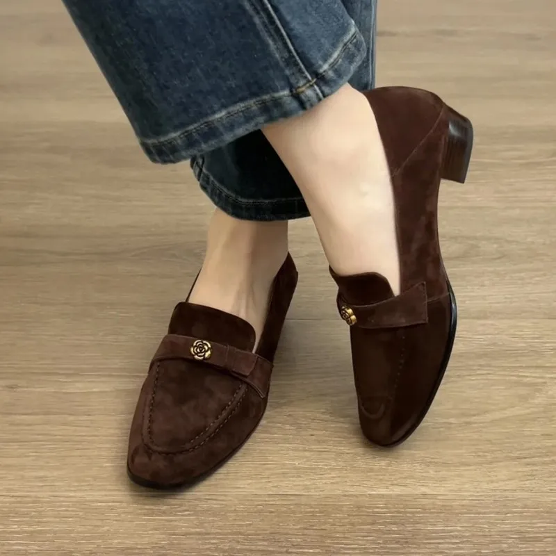 Loafers for Women 2026 New Style Leather Suede Single Shoes for Women, British Style Casual Women's Shoes, Mom Shoes ZIP
Loafers for Women 2026 New Style Leather Suede Single Shoes for Women, British Style Casual Women's Shoes, Mom Shoes ZIP