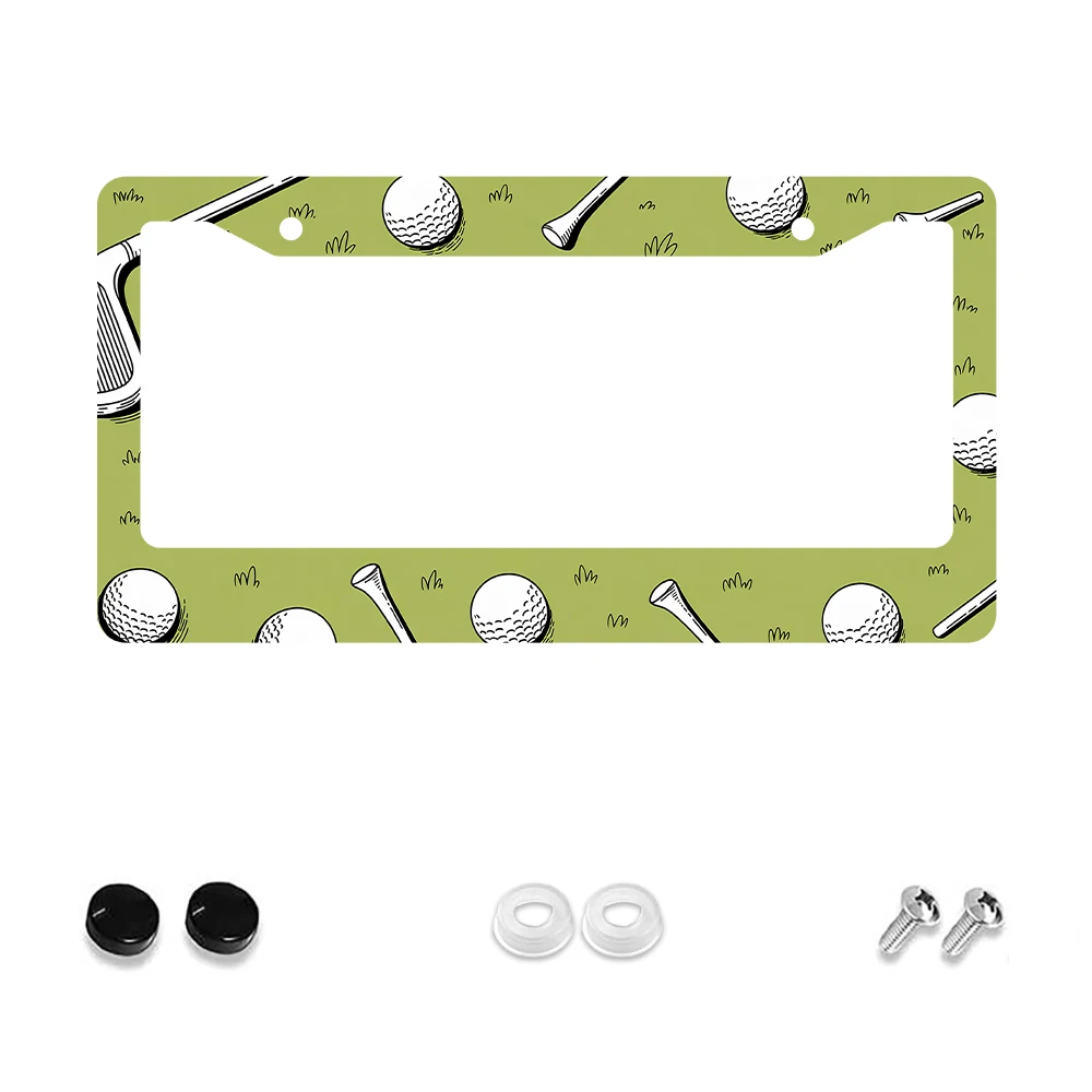1pc Green Color Golf Pattern 2 Hole License Plate Frame Aluminum Material 6x12 Inches with Screw Car Decoration Gift Novelty
1pc Green Color Golf Pattern 2 Hole License Plate Frame Aluminum Material 6x12 Inches with Screw Car Decoration Gift Novelty