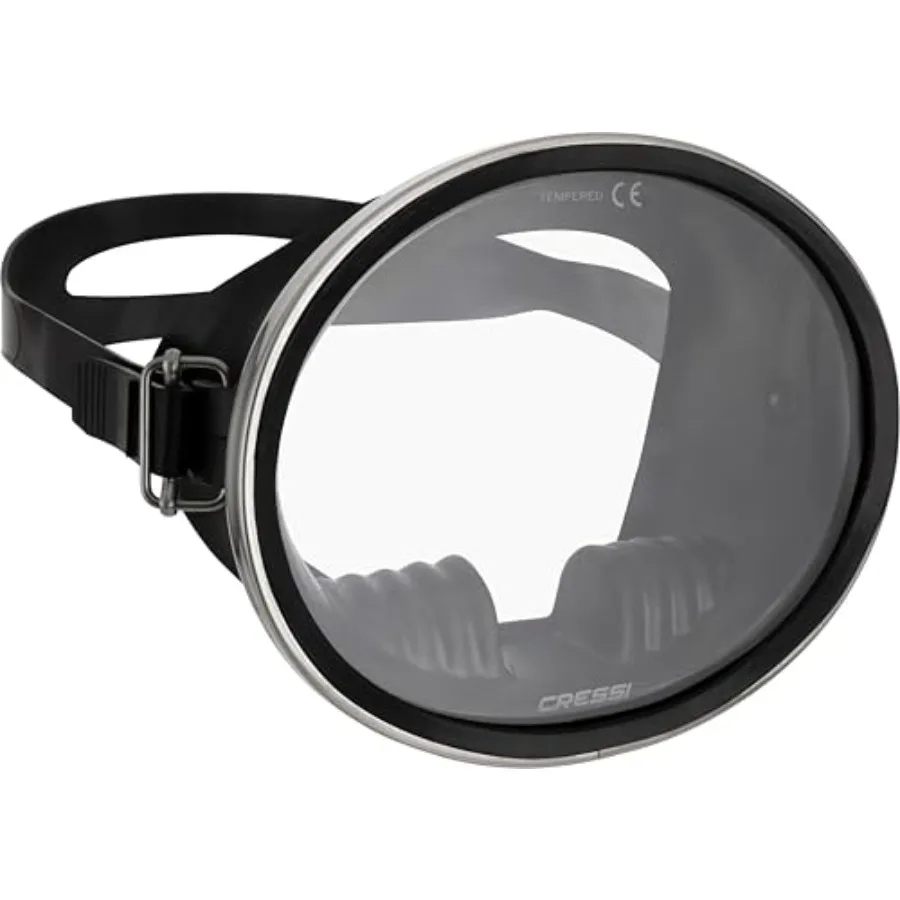 Classic Retro-Style Freediving Mask - Oval Tempered Glass Lens - Pacifico: Designed in Italy by
Classic Retro-Style Freediving Mask - Oval Tempered Glass Lens - Pacifico: Designed in Italy by