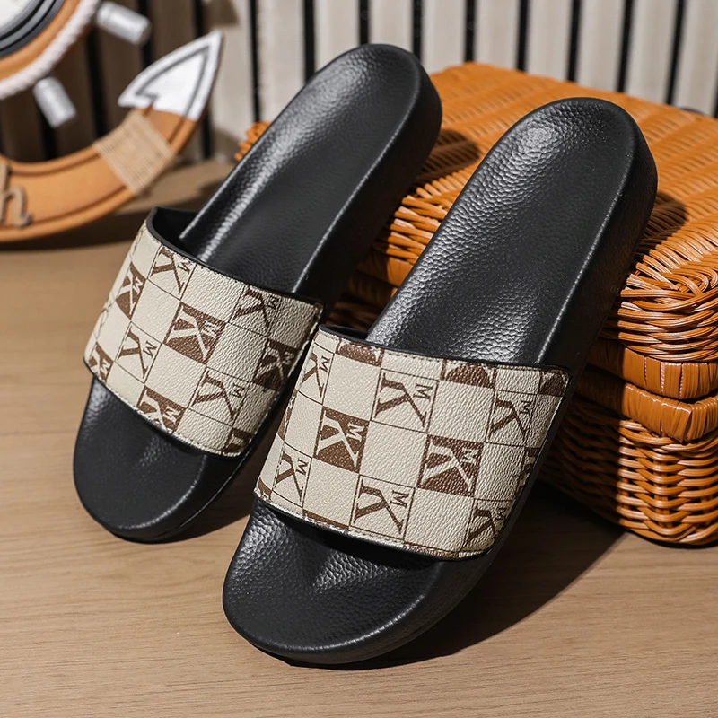 Модные мужские шлепанцы, мягкие удобные нескользящие тапочки, домашняя и уличная пляжная обувь для ванной комнаты, быстросохнущая легкая обувь из ЭВА 
Модные мужские шлепанцы, мягкие удобные нескользящие тапочки, домашняя и уличная пляжная обувь для ванной комнаты, быстросохнущая легкая обувь из ЭВА