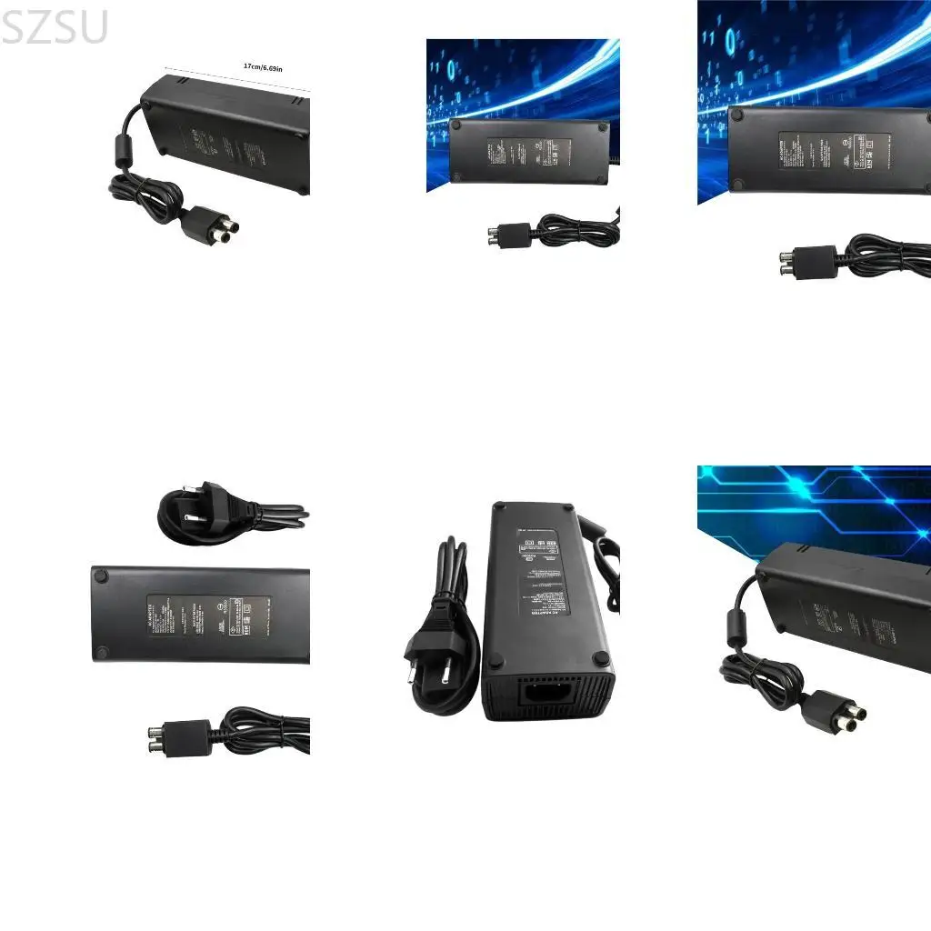 SZSU Universal Power Adapter Cord for 360 Game Consules Power Supply Efficient
SZSU Universal Power Adapter Cord for 360 Game Consules Power Supply Efficient