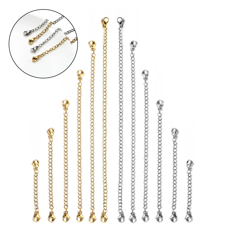 10pcs/pack Extended Extension Tail Chain Lobster Clasps Connector For DIY Jewelry Making Bracelet Necklace Accessories
10pcs/pack Extended Extension Tail Chain Lobster Clasps Connector For DIY Jewelry Making Bracelet Necklace Accessories