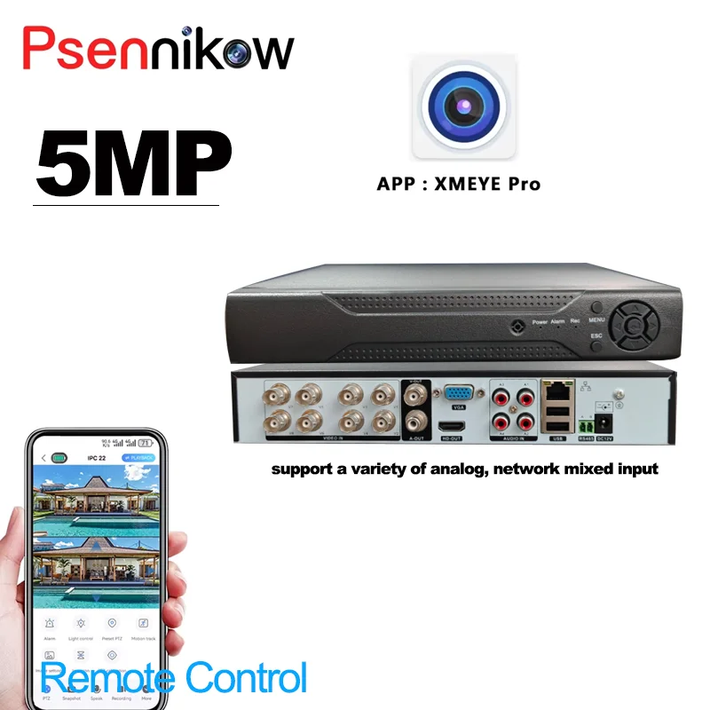 Audio Video Recorder 8ch Cctv Dvr Kit Security 1080P Digital Camera System XMEYE CCTV IR Waterproof 5Mp AHD Camera
Audio Video Recorder 8ch Cctv Dvr Kit Security 1080P Digital Camera System XMEYE CCTV IR Waterproof 5Mp AHD Camera