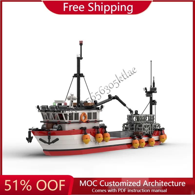 782 PCS MOC City Round Trip Crab Fishing Boat Building Block Model Educational DIY Assembly Toy For Boys Birthday Surprise Gifts
782 PCS MOC City Round Trip Crab Fishing Boat Building Block Model Educational DIY Assembly Toy For Boys Birthday Surprise Gifts