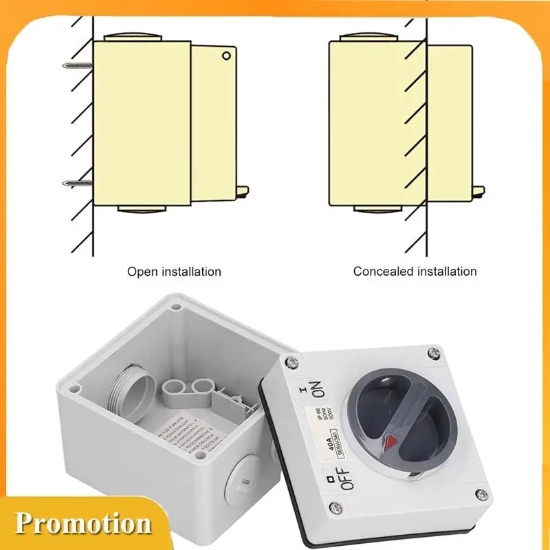 -A61K Waterproof Switch Outdoor Power Isolator On-Off Switch Dustproof Rotary Control Switch Socket With Accessories(3P40A)
-A61K Waterproof Switch Outdoor Power Isolator On-Off Switch Dustproof Rotary Control Switch Socket With Accessories(3P40A)