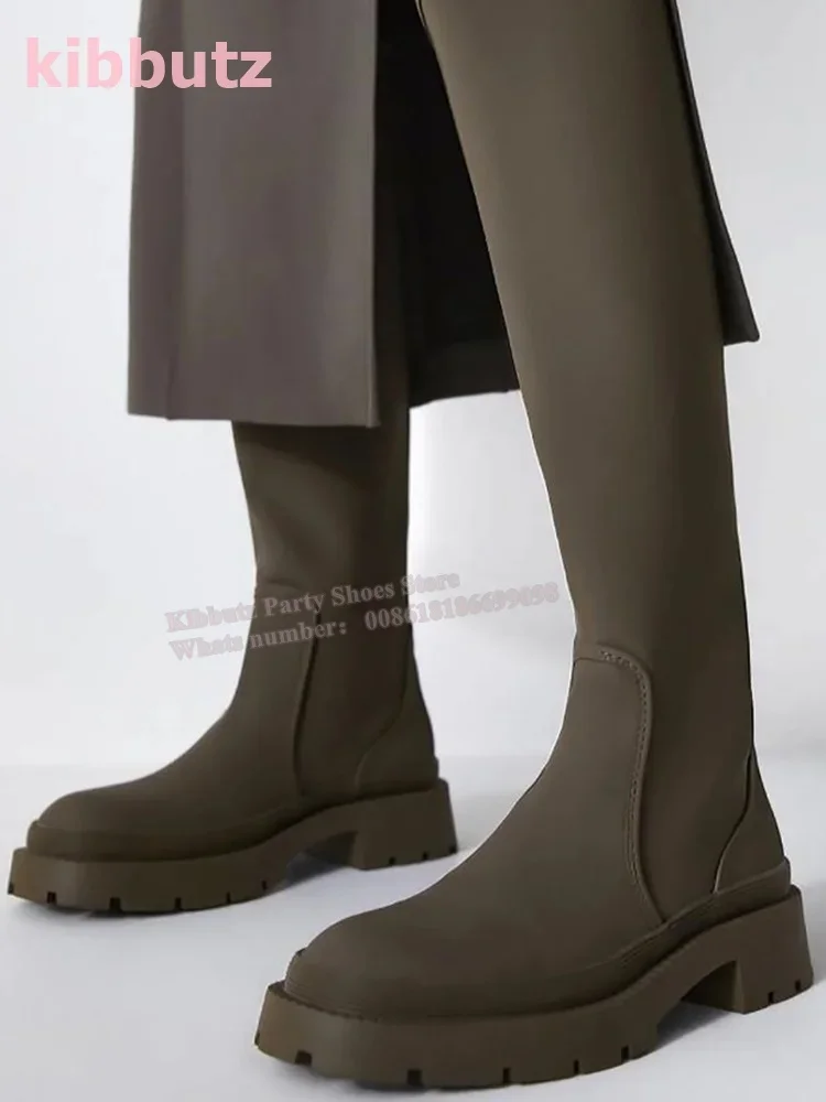 Сапоги до колена на толстой подошве, кожаные однотонные зеленые слипоны с круглым носком, модная элегантная сексуальная лаконичная женская обувь, новейшая новинка
Сапоги до колена на толстой подошве, кожаные однотонные зеленые слипоны с круглым носком, модная элегантная сексуальная лаконичная женская обувь, новейшая новинка