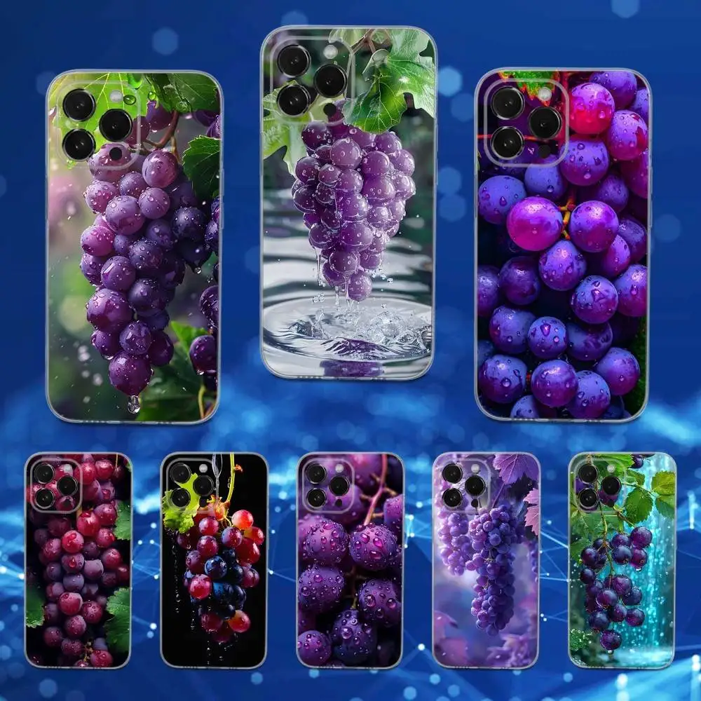 Nature Fruit Grapes Phone Case For iPhone 16,15,14,13,12,11 Pro,Max,Plus,X,XS,XR,SE,Mini Transparent Soft Cover
Nature Fruit Grapes Phone Case For iPhone 16,15,14,13,12,11 Pro,Max,Plus,X,XS,XR,SE,Mini Transparent Soft Cover