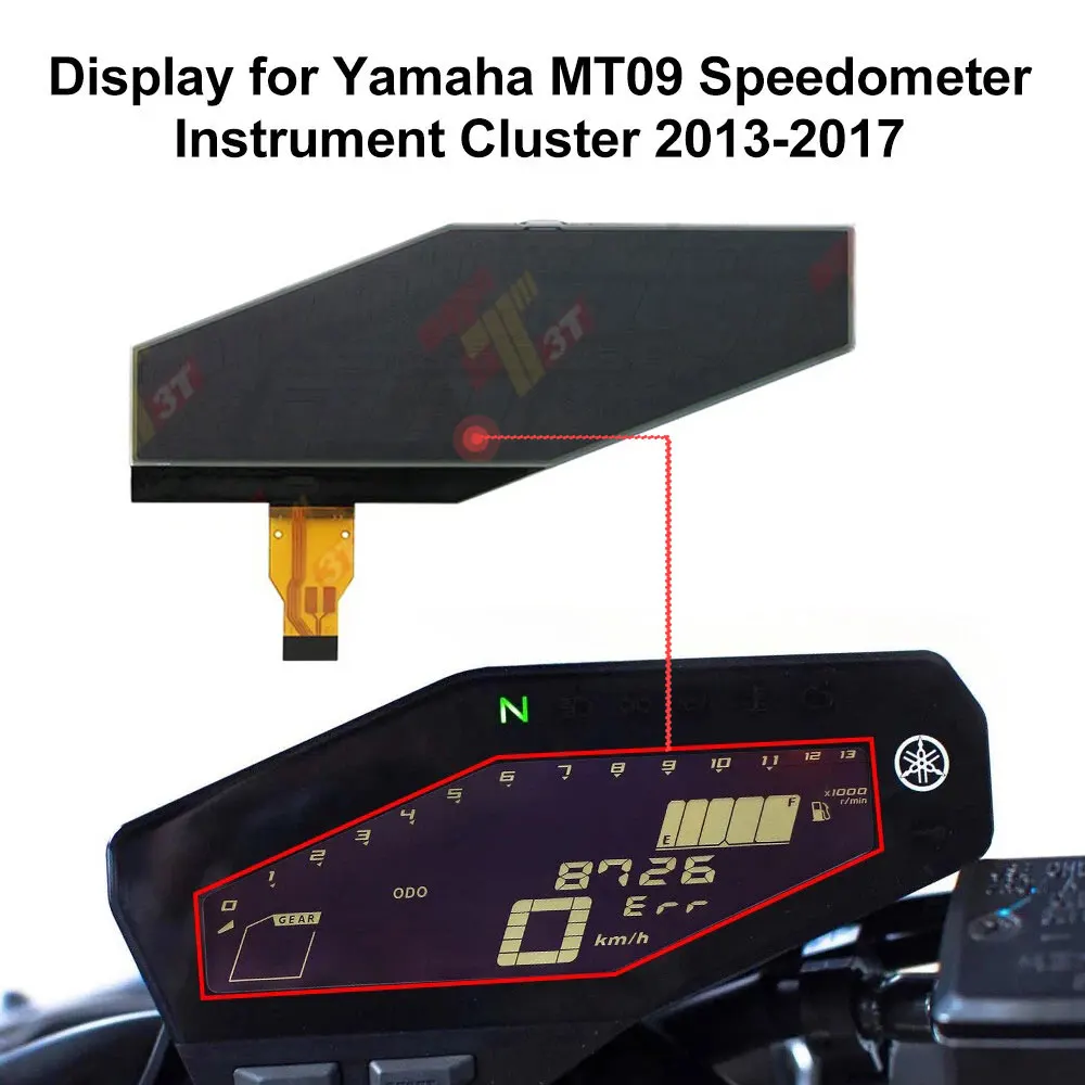 Speedometer Instrument Cluster Negative Display for Yamaha MT09 MT-09 FZ09 FZ-09
Speedometer Instrument Cluster Negative Display for Yamaha MT09 MT-09 FZ09 FZ-09