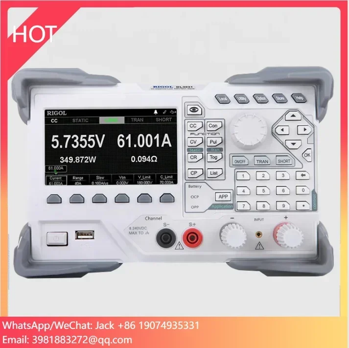 DL3031 Programmable DC Electronic Load Meter 350W 150v 60a Internal Resistance Test Device
DL3031 Programmable DC Electronic Load Meter 350W 150v 60a Internal Resistance Test Device