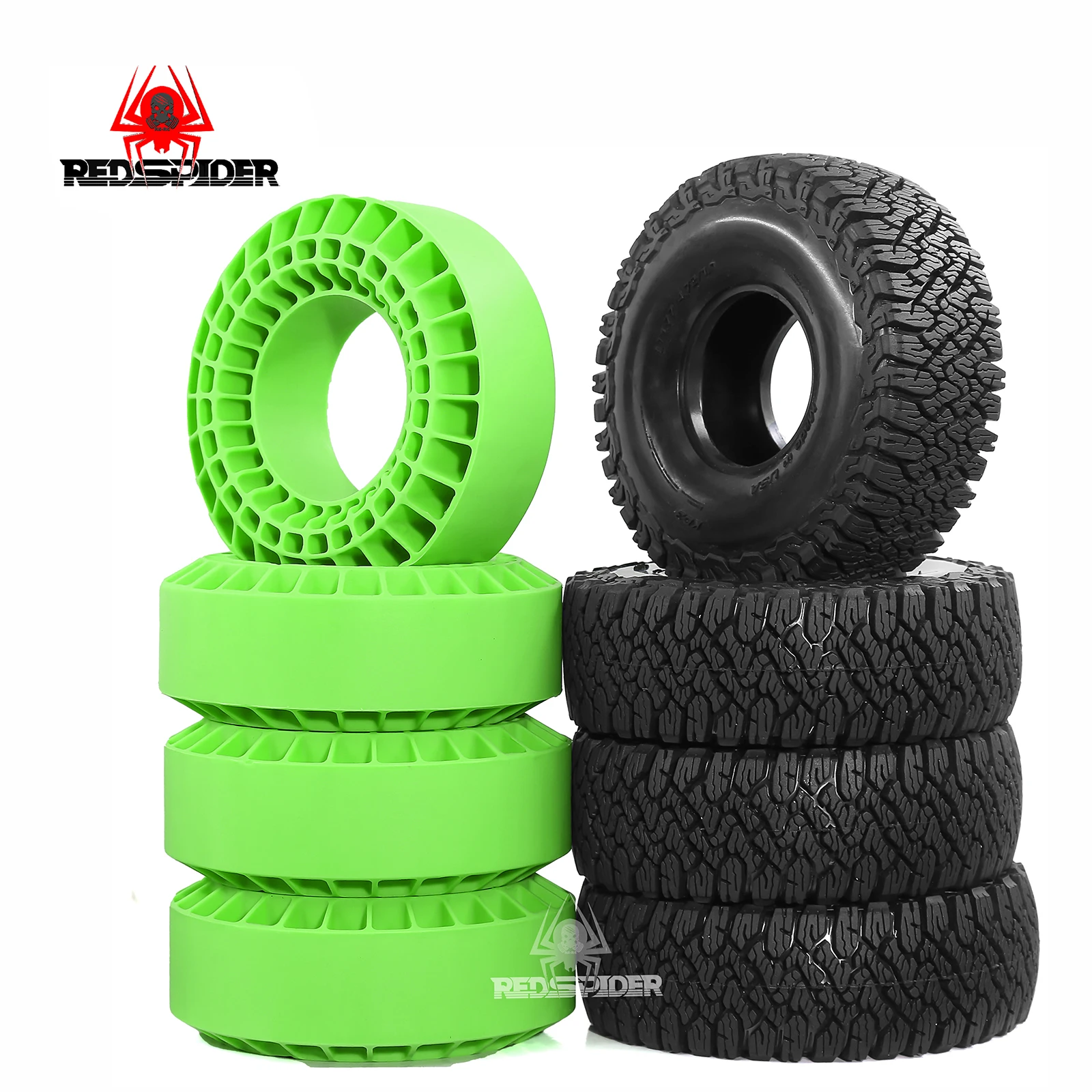 RED SPIDER 1.9" All Terrain Tires for 1/10 Rc Crawler Trax Trx4 Trx6 Axial Scx10 Axi03007 90046
RED SPIDER 1.9" All Terrain Tires for 1/10 Rc Crawler Trax Trx4 Trx6 Axial Scx10 Axi03007 90046