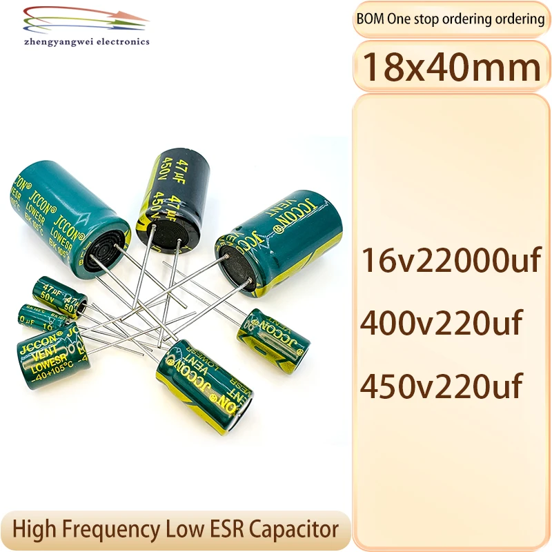 2PCS 18x40 220uf 400v 450v 16v22000uf High frequency low resistance capacitor
2PCS 18x40 220uf 400v 450v 16v22000uf High frequency low resistance capacitor