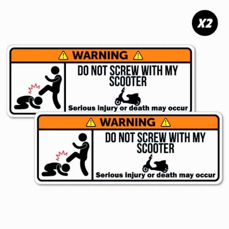 Car decoration decals 2x Warning Scooter Motorcycle Motorbike Sticker Funny Car Stickers 15cm PVC KK
Car decoration decals 2x Warning Scooter Motorcycle Motorbike Sticker Funny Car Stickers 15cm PVC KK